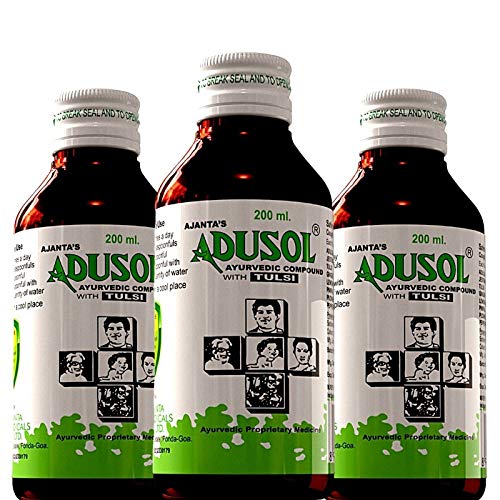 Ajanta's Adusol Cough Syrup with Tulsi 100 ml