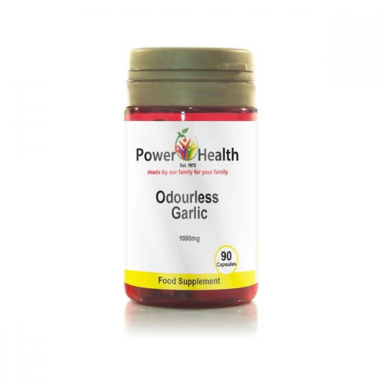 Benefits of Garlic: Odourless Garlic capsules provide all the benefits of garlic without the taste or breath ‘issues’.  