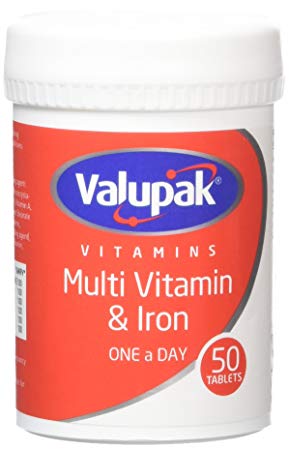 Valupak Multi Vitamin & Iron One A Day Tablets x 50
