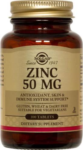 Zinc Tablets 50mg 100's