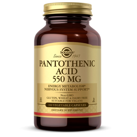 Pantothenic Acid (Vit B5) 500mg Caps 100's