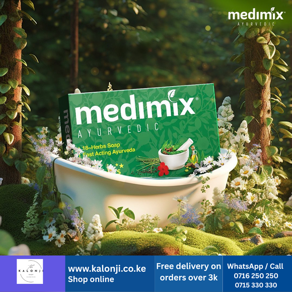 Where to get Medimix 18 Herbs Soap in Nairobi Kenya?
WhatsApp/Call 0716250250 / shop online www.kalonji.co.ke
Free Delivery 4 order over 3K