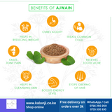 Where to get Carom Seeds, Ajwain seeds, or Thymol seeds in Nairobi Kenya?
WhatsApp/Call 0716250250 / shop online www.kalonji.co.ke
Free Delivery 4 order over 3K