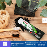Where to get  AloeDent Charcoal fluoride free toothpaste in Nairobi Kenya
WhatsApp/Call 0716250250 / shop online www.kalonji.co.ke
Free Delivery 4 order over 3K