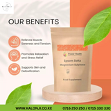 Where to get Epsom Salts Magnesium Sulphate in Nairobi Kenya?
WhatsApp/Call 0716250250 / shop online www.kalonji.co.ke
Free Delivery 4 order over 3K

