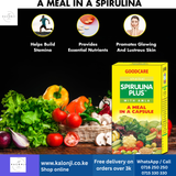 Where to get Goodcare SPIRULINA PLUS CAPSULES in Nairobi Kenya?
WhatsApp/Call 0716250250 / shop online www.kalonji.co.ke
Free Delivery 4 order over 3K