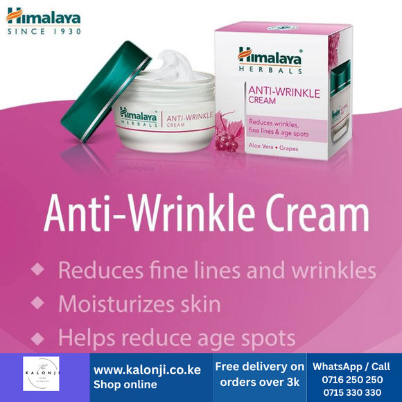 Where to get Himalaya ANTI-WRINKLE CREAM in Nairobi Kenya?
WhatsApp/Call 0716250250 / shop online www.kalonji.co.ke
Free Delivery 4 order over 3K