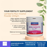 Have you been asking yourself, Where to get MYO-INOSITOL POWDER in Kenya? or Where to get LAMBERTS MYO-INOSITOL POWDER in Nairobi? Kalonji Online Shop Nairobi has it. Contact them via WhatsApp/call via 0716 250 250 or even shop online via their website www.kalonji.co.ke