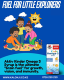 Where to get Omega-3 Syrup for Kids in Nairobi Kenya?
WhatsApp/Call 0716250250 / shop online www.kalonji.co.ke
Free Delivery 4 order over 3K