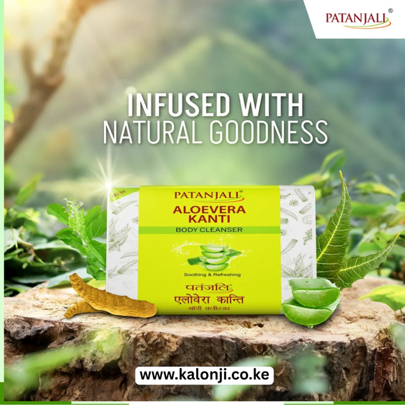 Where to get Patanjali Aloevera Kanti Soap ( Body Cleanser ) Nairobi in Kenya? Kalonji Shop has it.
WhatsApp/Call 0716 250 250 / shop online www.kalonji.co.ke
Free Delivery for orders over 3K