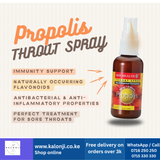 Where to get Propolis Throatspray  in Nairobi Kenya?
WhatsApp/Call 0716250250 / shop online www.kalonji.co.ke
Free Delivery 4 order over 3K 