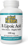 R-Alpha Lipoic Acid Capsules 100mg 60's