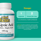 R-Alpha Lipoic Acid Capsules 100mg 60's