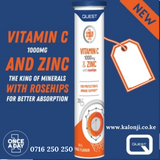 Have you been asking yourself, Where to get Quest OAD Vitamin C + Zinc + Rosehips Effervescent Tablets in Kenya? or Where to get  Vitamin C + Zinc + Rosehips Effervescent Tablets in Nairobi? Kalonji Online Shop Nairobi has it. Contact them via WhatsApp/Call 0716 250 250 or even shop online via their website www.kalonji.co.ke
