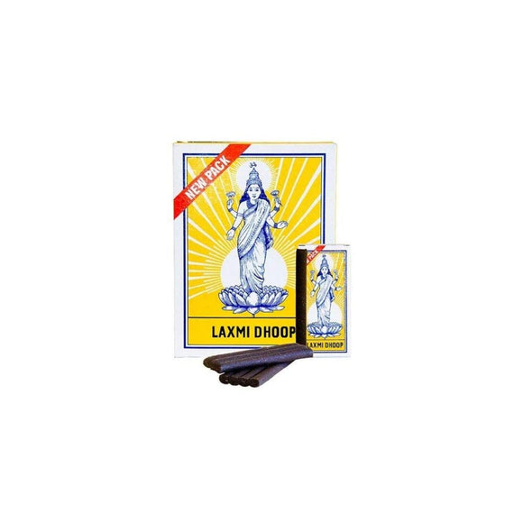 Laxmi Dhoop Sticks - Box of 12 Packs, 8 Sticks Each