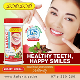 Have you been asking yourself, Where to get LooLoo Herbal Medicated Tooth Powder Laung (Clove) in Kenya? or Where to get Herbal Medicated Tooth Powder Laung (Clove) in Nairobi? Kalonji Online Shop Nairobi has it. Contact them via WhatsApp/call via 0716 250 250 or even shop online via their website www.kalonji.co.ke