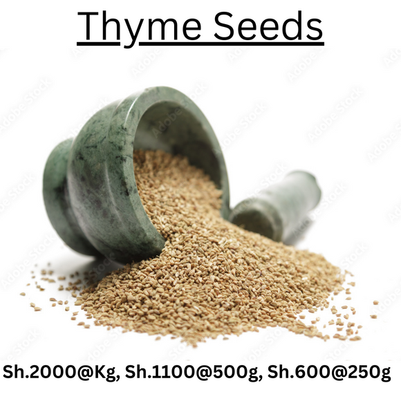 Have you been asking yourself, Where to get Thyme Seeds in Kenya? or Where to get Thyme Seeds in Nairobi? Kalonji Online Shop Nairobi has it. Contact them via WhatsApp/Call 0716 250 250 or even shop online via their website www.kalonji.co.ke