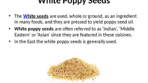 WHITE POPPY SEEDS (1kg,500g, 250g)