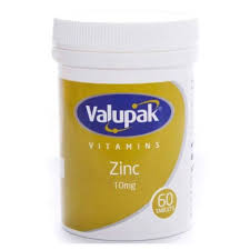 Valupak Zinc 10mg Tablets x 60